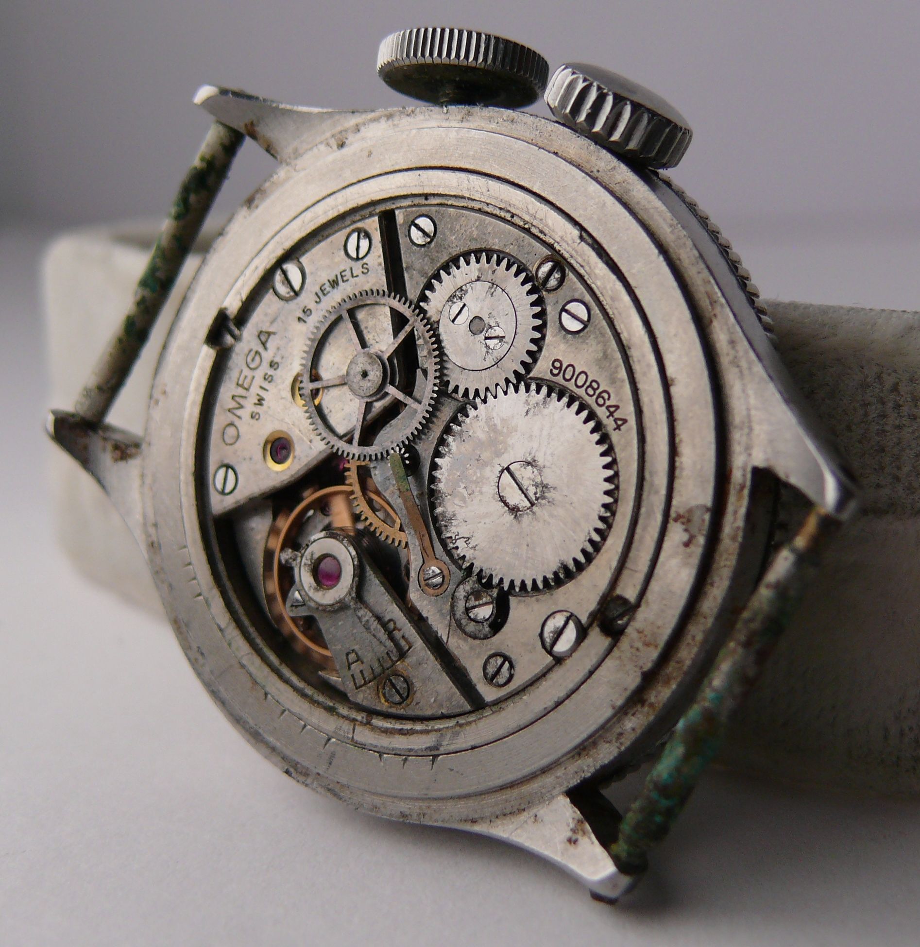 1940 WW2 Vintage Gents Omega RAF Weems Wristwatch Ref 6B 159. A very rare and collectable model, - Image 5 of 15