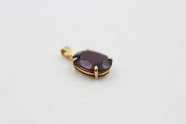 14ct gold natural gemstone pendant by WAHING 1.9 grams gross