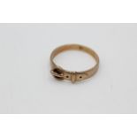 9ct gold belt buckle ring (2.9g)