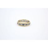 True vintage 18ct Gold paste eternity ring 3.5 grams gross