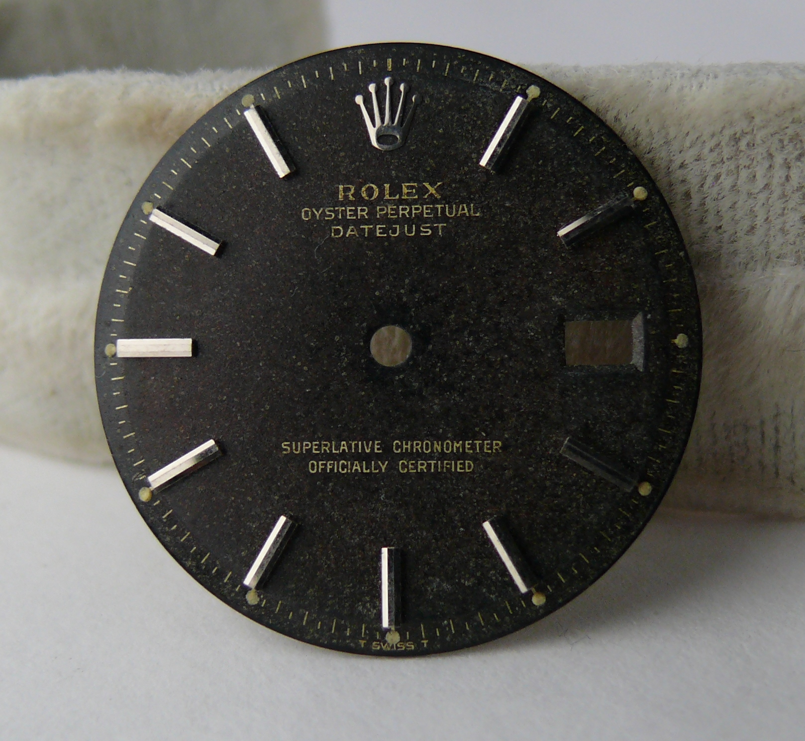 1960s Vintage Rolex Black Datejust Tropical Gilt Dial for model references 1600 1601 1603. Please - Image 3 of 8