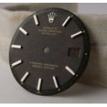 1960s Vintage Rolex Black Datejust Tropical Gilt Dial for model references 1600 1601 1603. Please