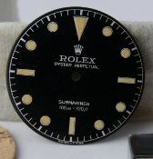 Vintage rolex submariner James Bond 5508 dial, gilt gloss early service dial