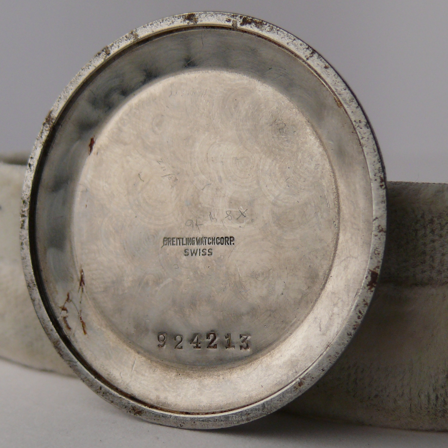 1960s Vintage Breitling Navitimer 806 Case Back. Case back serial 924213 = 1960. Suitable for an all - Image 4 of 6