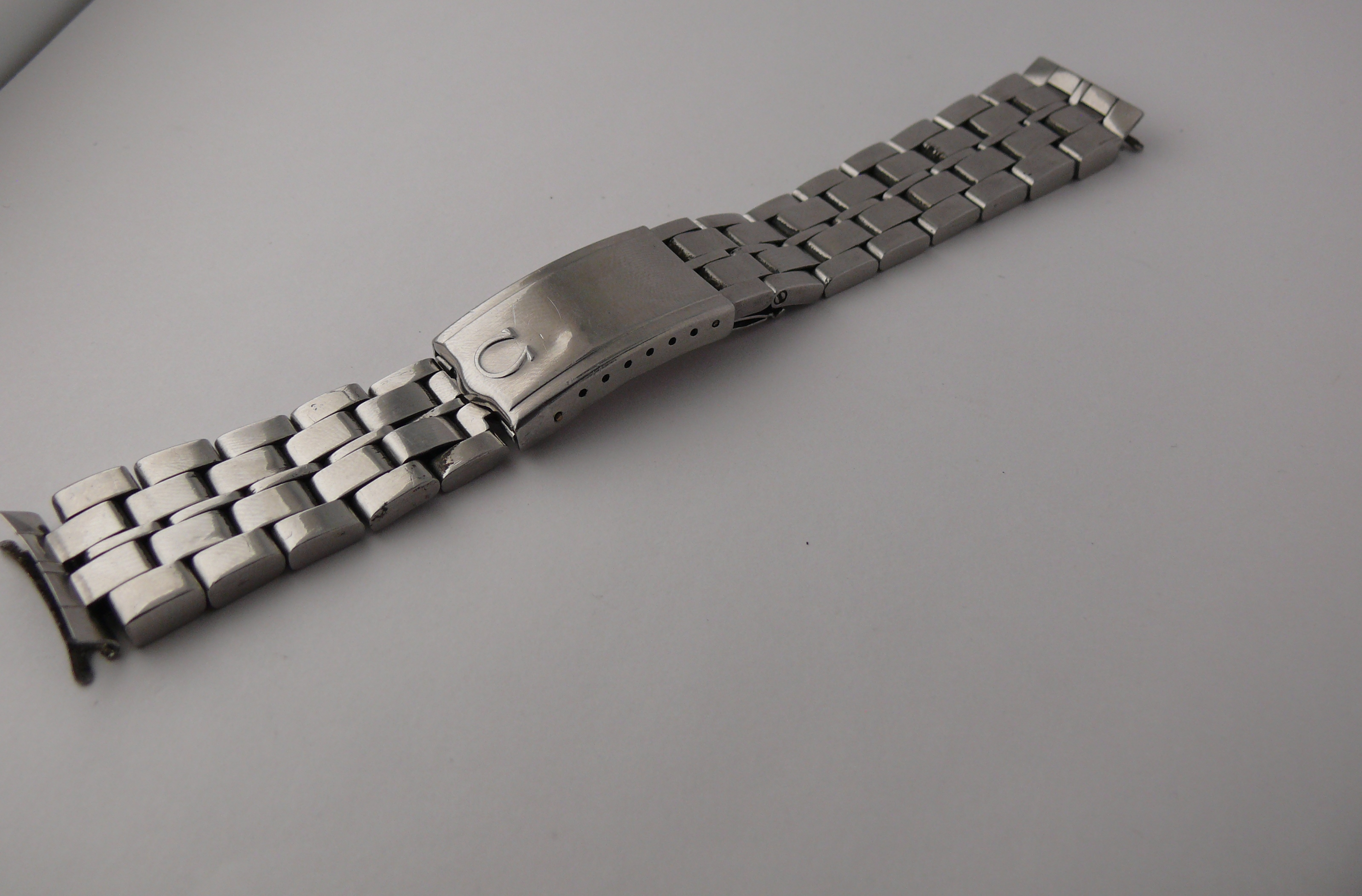 vintage omega 19 mm stainless steel bracelet 1093 w 515 ends, can be used for various seamaster