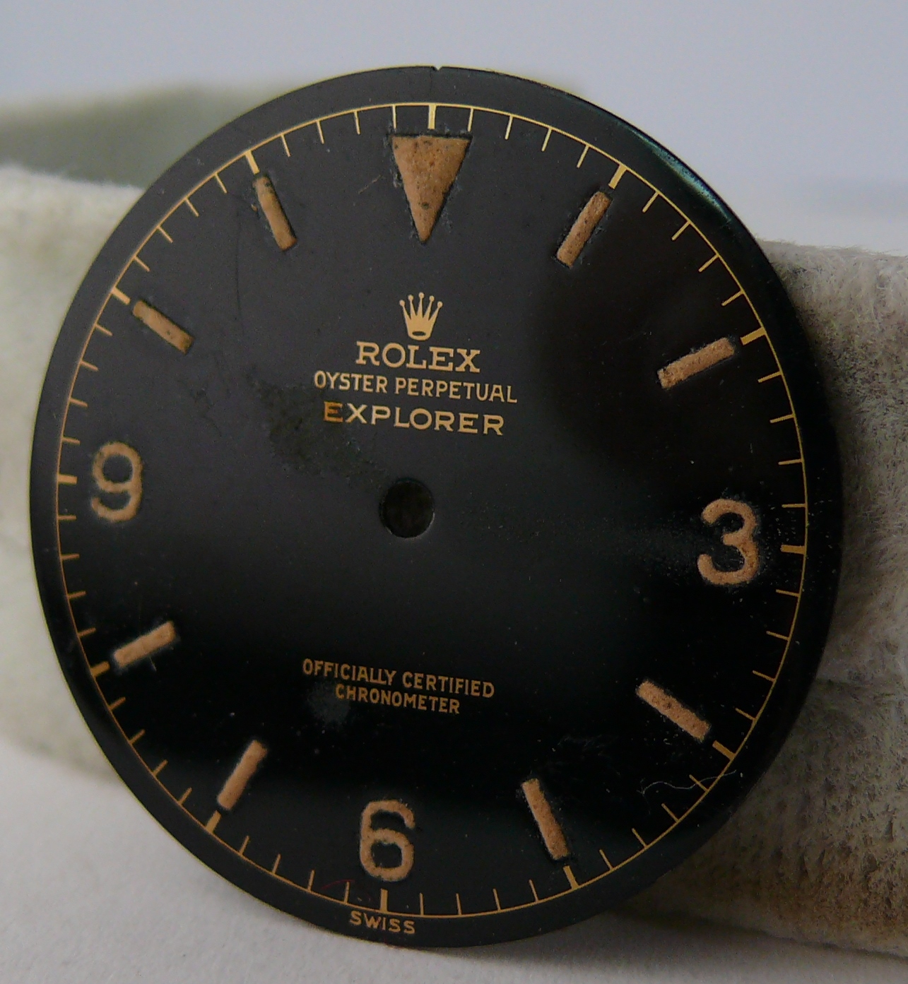 1950s Vintage Rolex Explorer 6610 Gilt Dial. Please note there are hands radium burns on the dial - Image 10 of 13