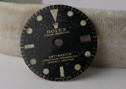 1960s Vintage Rolex GMT Gilt Gloss Dial Ref 1675. Please note this dial has some tritium missing,