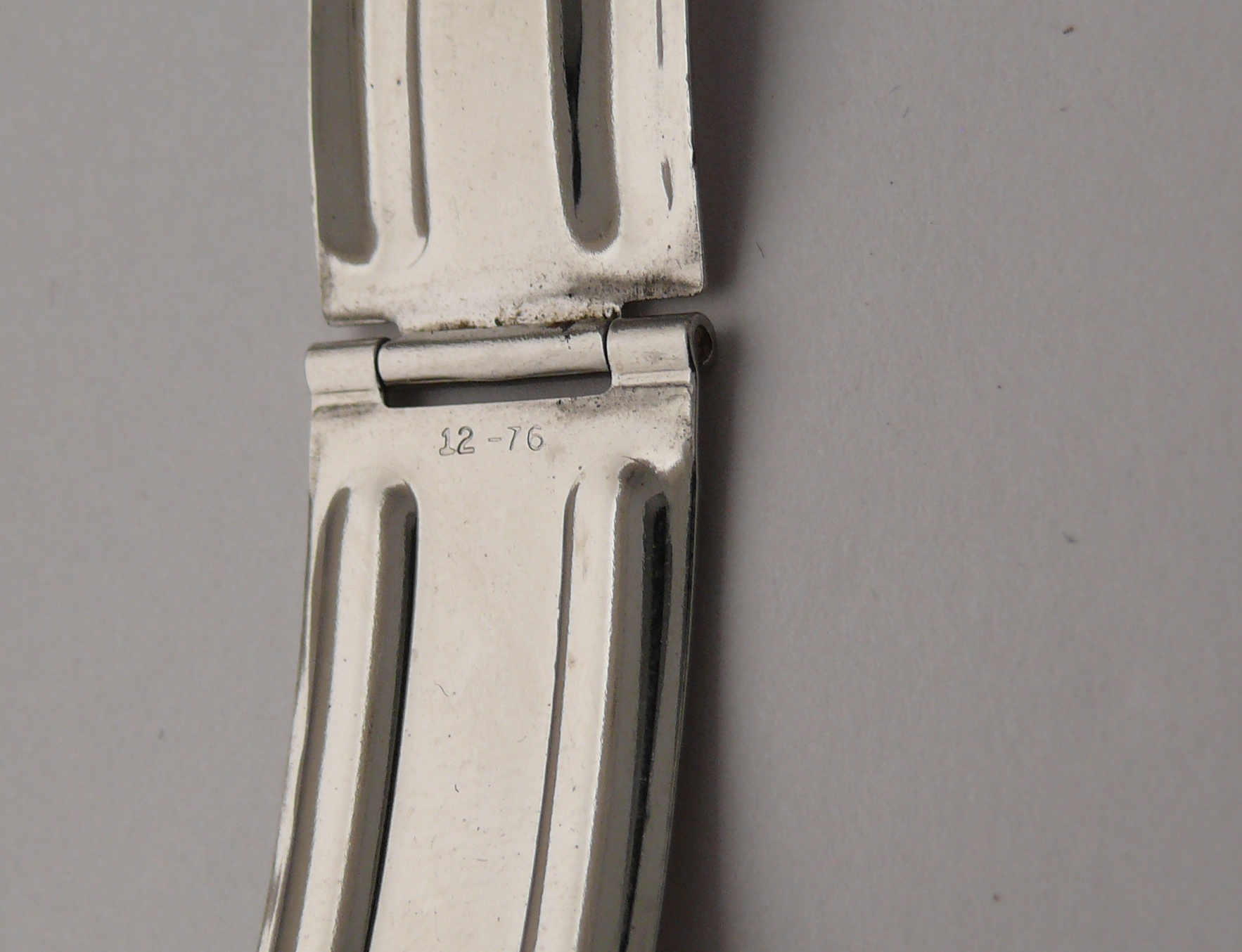 vintage omega 19 mm stainless steel bracelet 1068 w 523 ends c 1976, can be used for various - Image 5 of 6