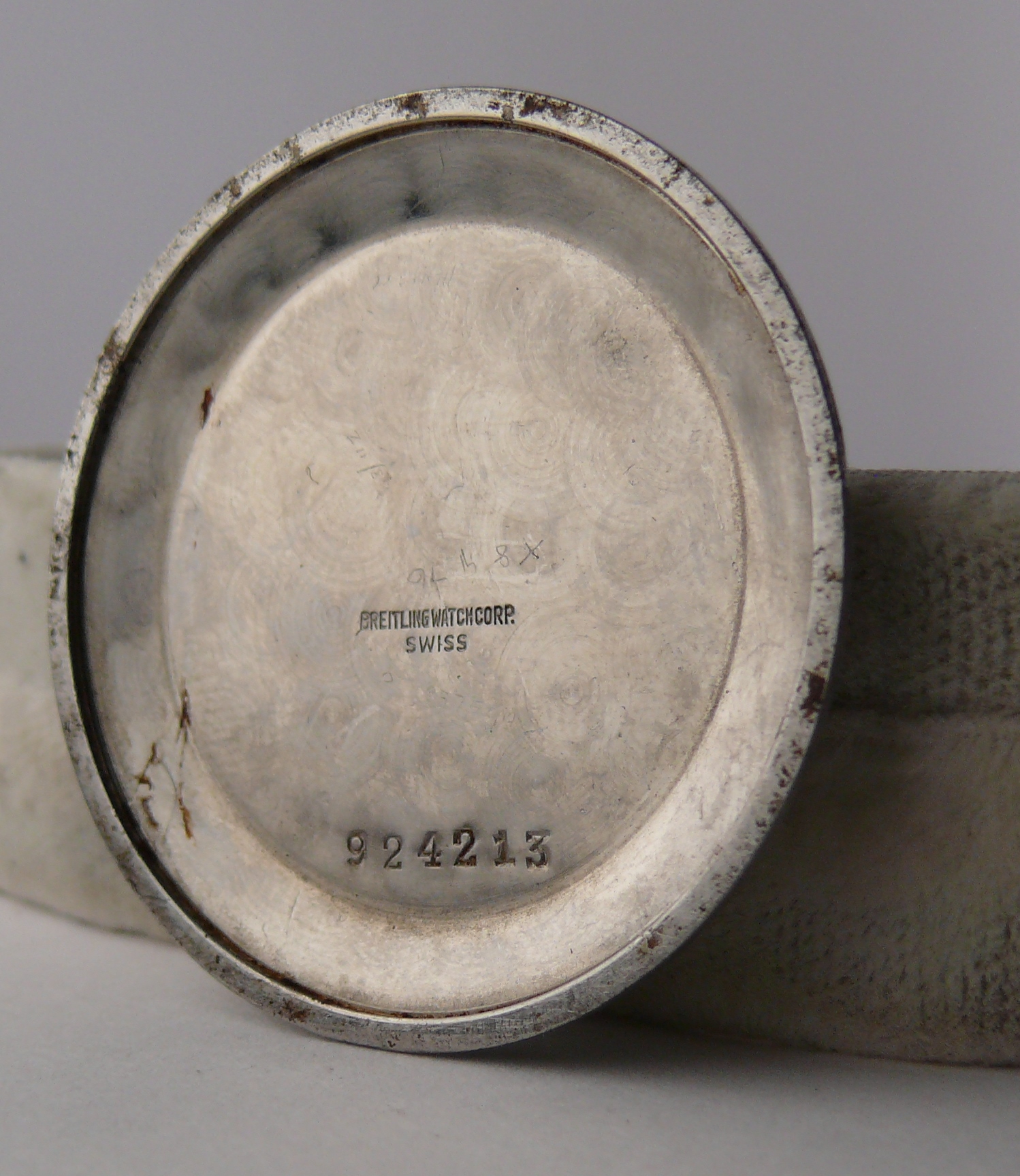 1960s Vintage Breitling Navitimer 806 Case Back. Case back serial 924213 = 1960. Suitable for an all - Image 5 of 6