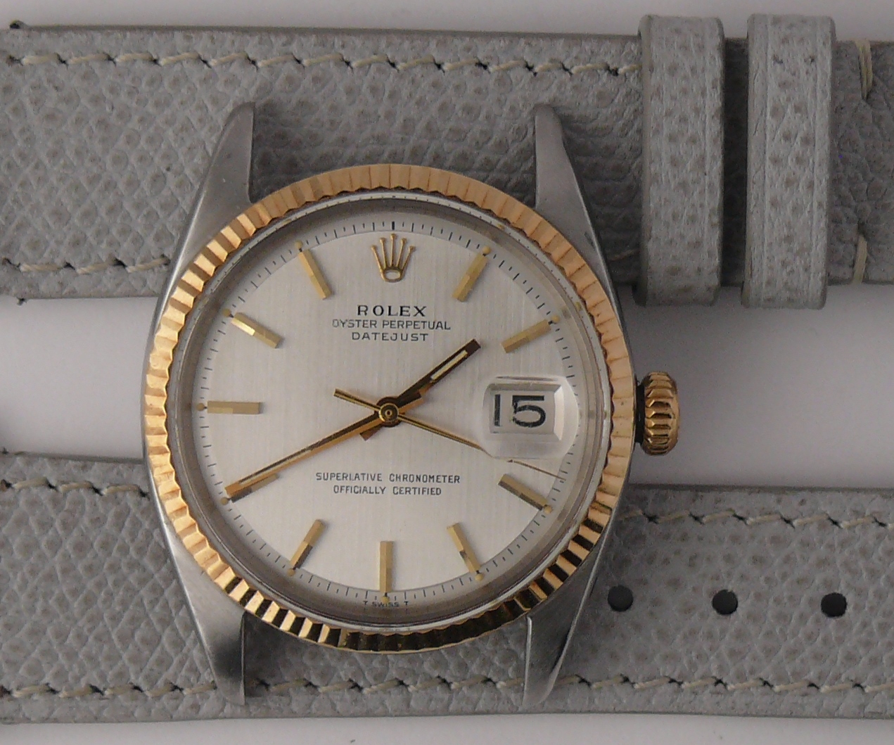 1966 Vintage Rolex Datejust 1601, all numbers are legible between lugs. Serial 1.3m dates this to - Image 6 of 16