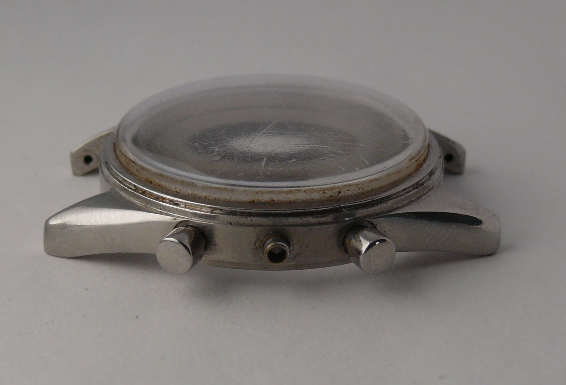 1960s Vintage Omega Speedmaster Case 2915 2998 105003 105002 etc. Please note the glass is worn - Image 3 of 8