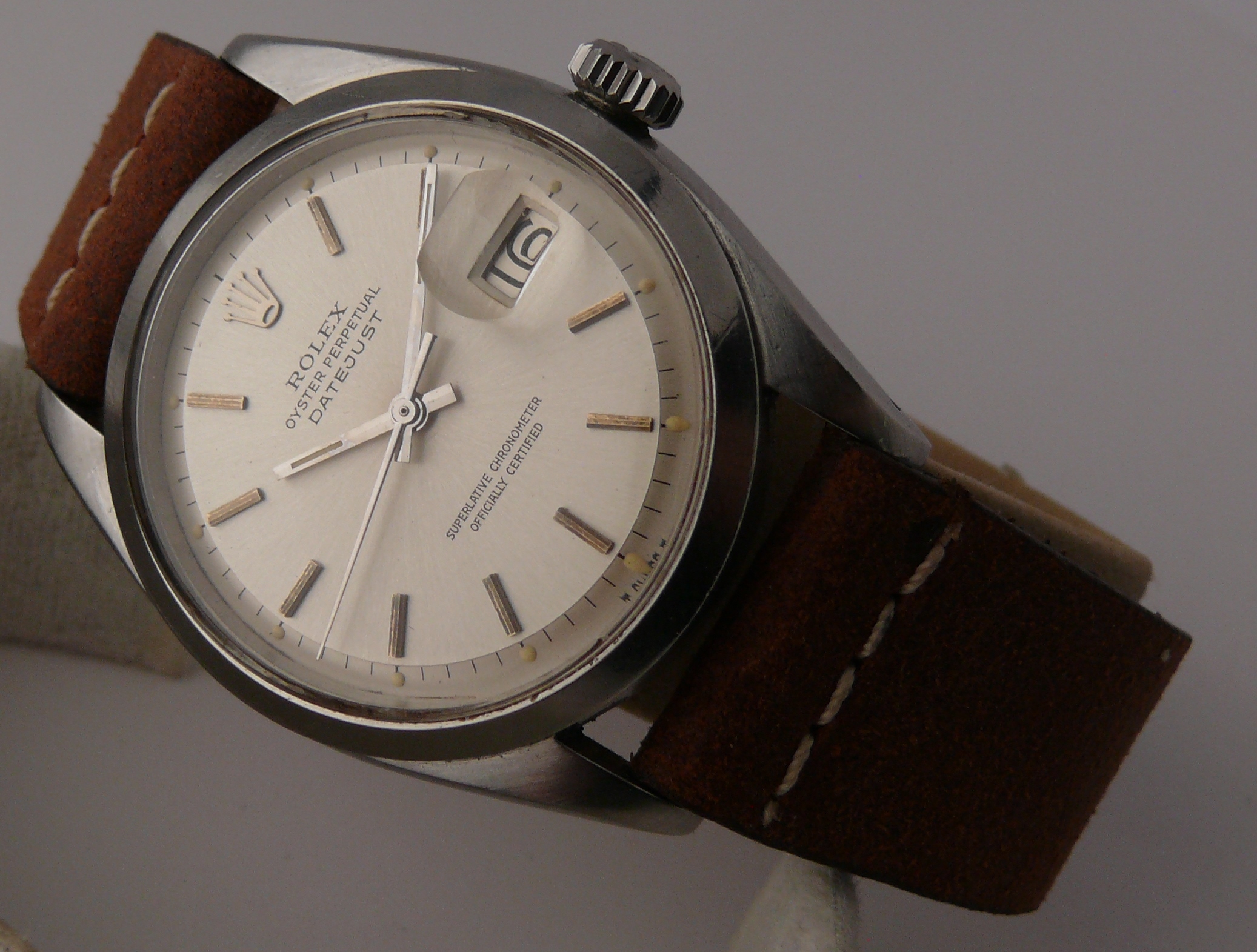 1958 Rolex Oyster Perpetual Datejust Ref 6605 6604, a vintage 1958 Rolex Oyster Perpetual Datejust - Image 2 of 14
