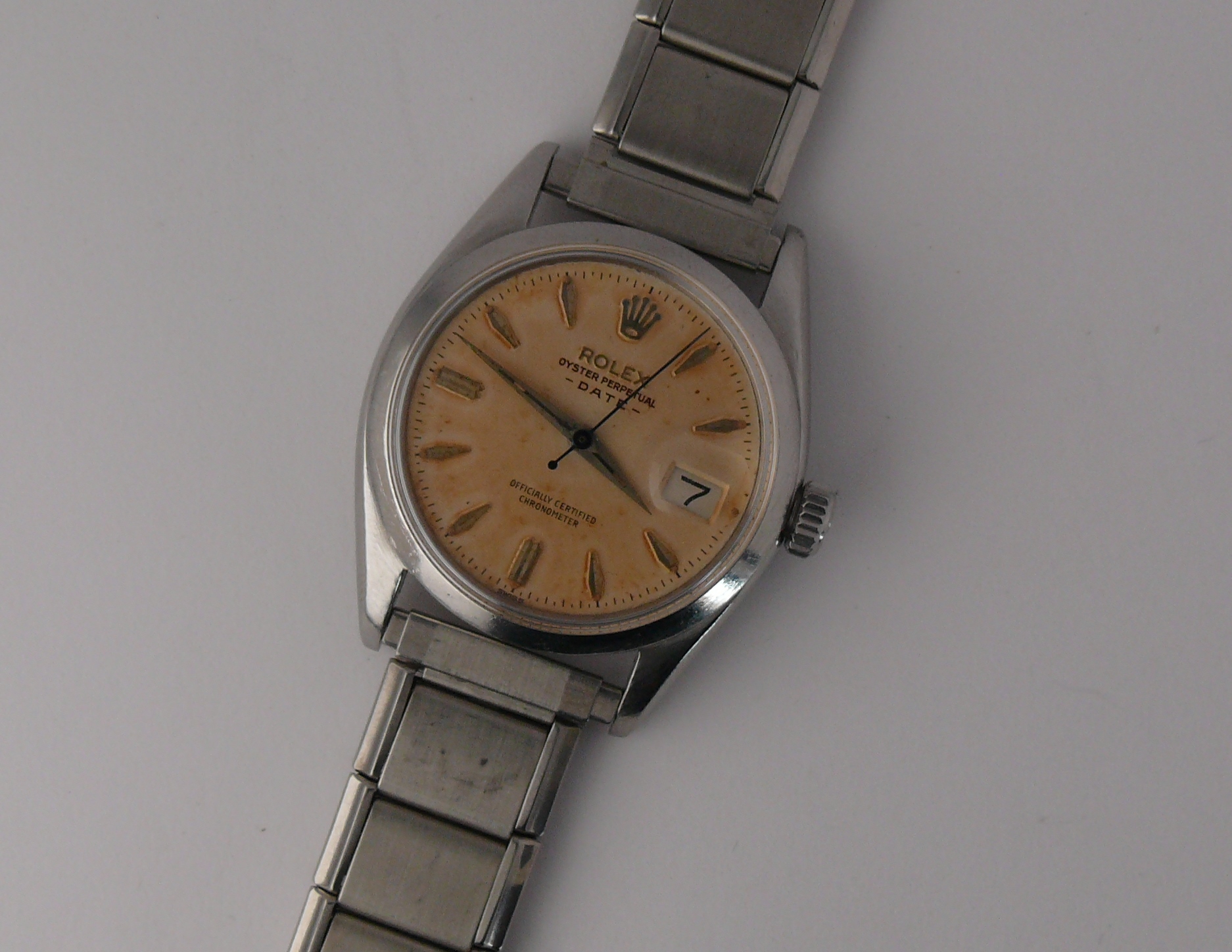 1958 Gents Rolex Oyster Perpetual Date Ref 6534, all original, serial & model numbers easily legible - Image 10 of 11