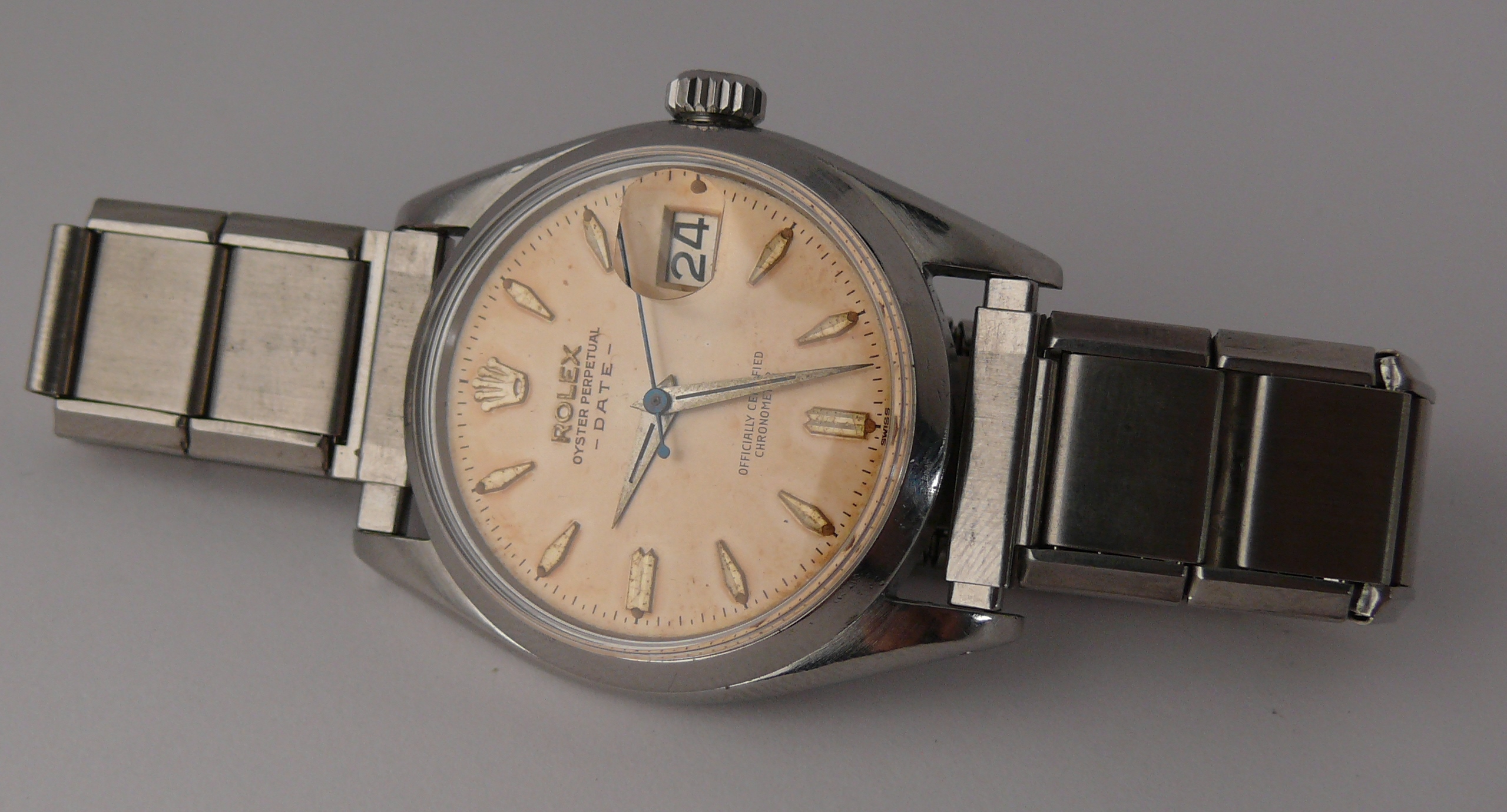 1958 Gents Rolex Oyster Perpetual Date Ref 6534, all original, serial & model numbers easily legible - Image 2 of 11