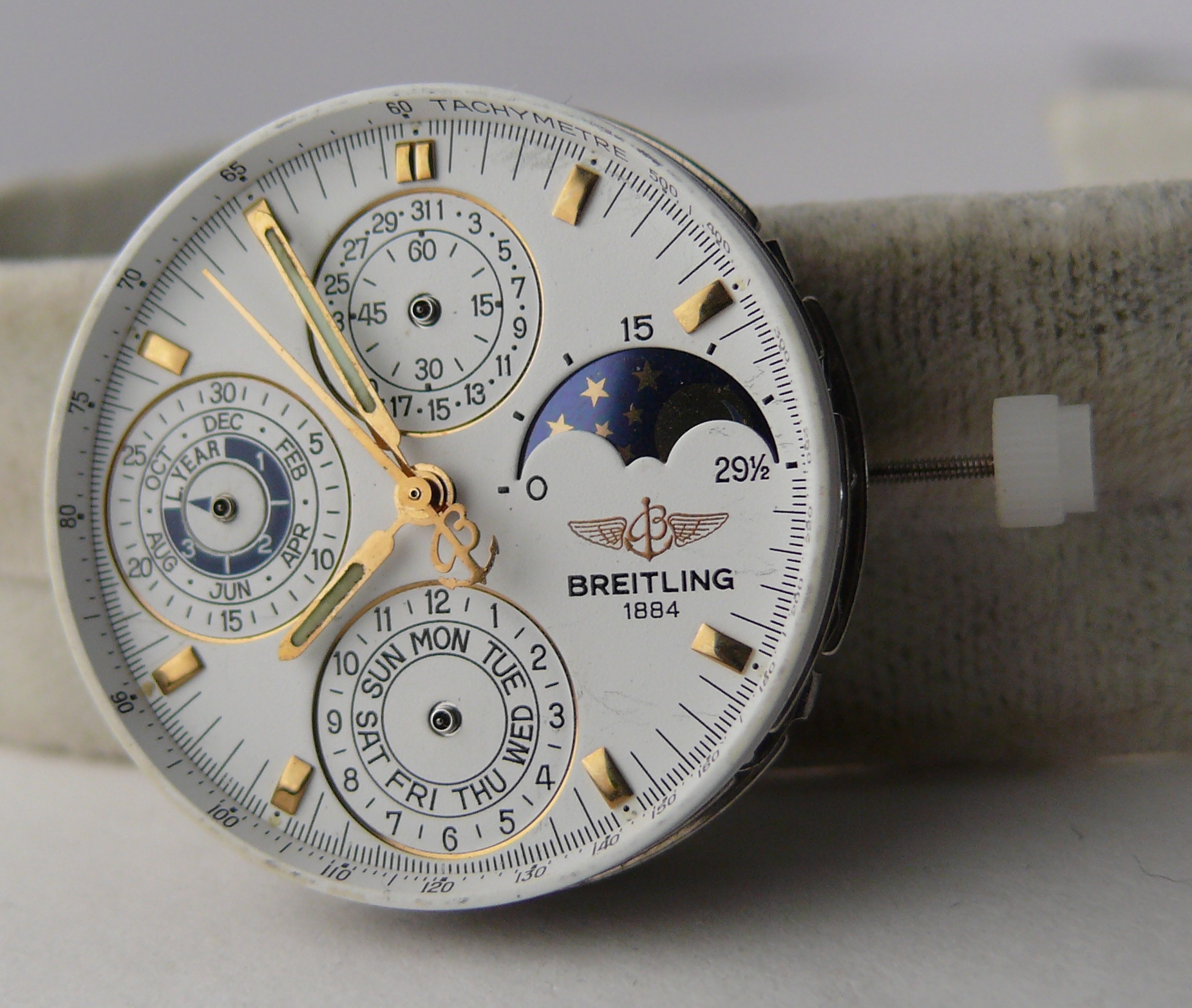 1990s Vintage Breitling Astromat QP Quantieme Perpetual Movement for Ref K18405. Extremely rare - Image 3 of 6