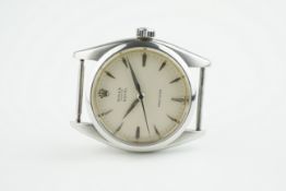 GENTLEMENS ROLEX OYSTER ROYAL PRECISION WRISTWATCH REF. 6426, circular off white dial with dagger