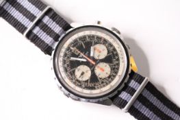 VINTAGE BREITLING NAVITIMER CHRONOTIMER REFERENCE 0816 CIRCA 1967, two tone black and white dial,