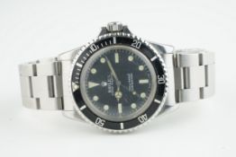 GENTLEMENS ROLEX OYSTER PERPETUAL SUBMARINER 'METERS FIRST' WRISTWATCH REF. 5513 CIRCA 1967,