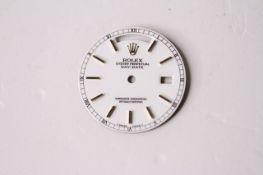 ROLEX DAY DATE STELLA ENAMEL DIAL REFERENCE 18038 & 18238, white enamel dial with applied baton hour