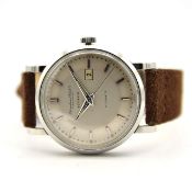 RARE GENTLEMAN'S IWC TURLER DOUBLE SIGNED AUTOMATIC CAL. 8531, CIRCA. 1957, circular original pie-