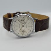 *TO BE SOLD WITHOUT RESERVE*GENTLEMAN'S VINTAGE BREITLING CADETTE CHRONOGRAPH VALJOUX 7730, CIRCA.