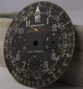 Vintage Breitling Navitimer 806 All Black Dial. Please note that the dial is completely original.