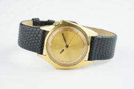 GENTLEMENS ZODIAC BATMAN OLYMPOS WRISTWATCH, circular gold dial with hour markers and hands, 34mm