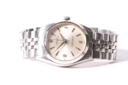 VINTAGE ROLEX OYSTER PERPETUAL 3,6 & 9 DIAL WITH BOX CIRCA 1964 REFERENCE 1002, circular silver dial