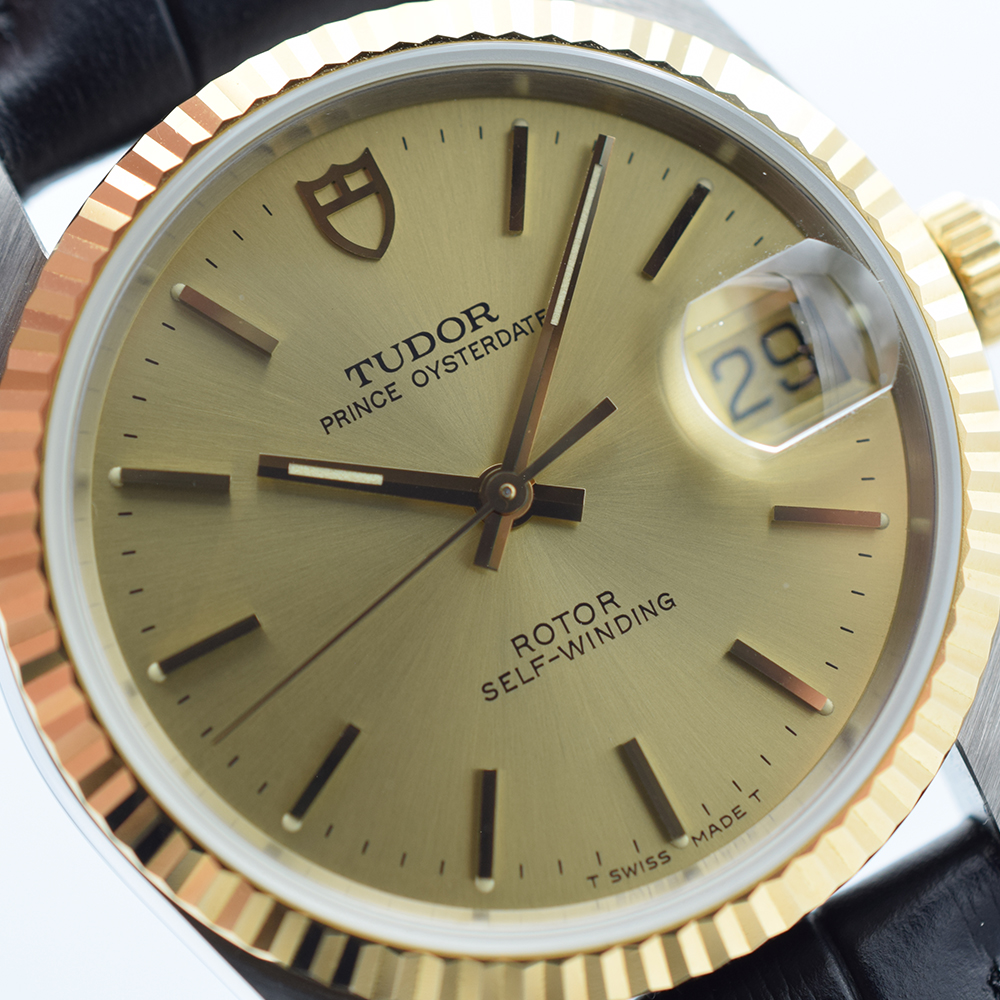 GENTLEMAN'S TUDOR PRINCE OYSTER DATE STEEL & GOLD, REF. 74033, CIRCA. 1996, LIKE NEW CONDITION, 34MM - Image 4 of 7