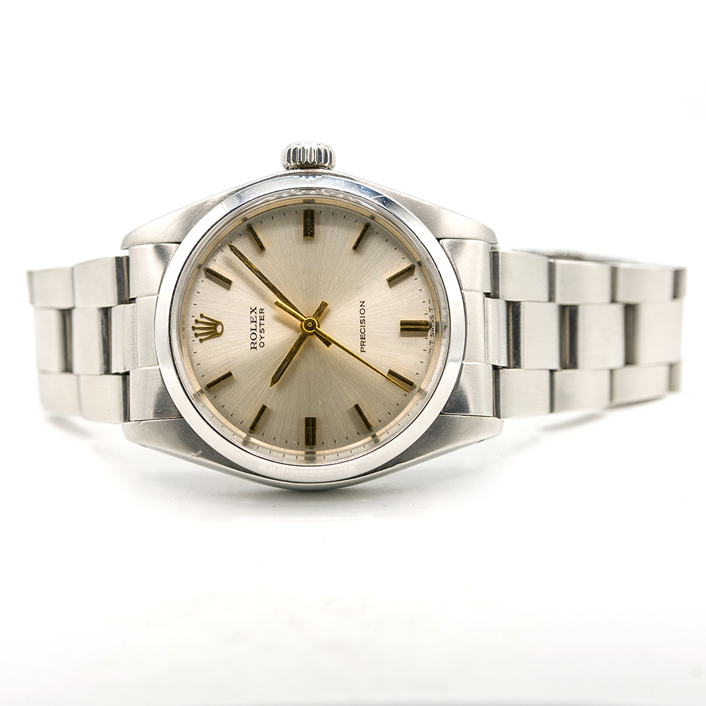 GENTLEMAN'S VINTAGE ROLEX OYSTER PRECISION REF. 6426 ON BRACELET, CIRCA. 1974, 34MM CASE, circular