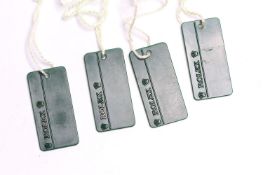 4 ROLEX GREEN SWING TAGS