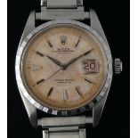 1956 Vintage Rolex Datejust, bubbleback model with red datejust and date wheel. Original dial and