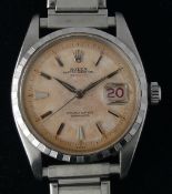 1956 Vintage Rolex Datejust, bubbleback model with red datejust and date wheel. Original dial and