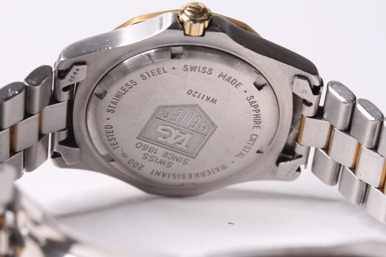 TAG HEUER AQUARACER REFERENCE WK1120 CIRCA 2007, circular white dial with baton hour markers, date - Image 2 of 3