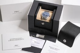 IWC MARK XVIII 'LE PETIT PRINCE' BOX AND PAPERS 2021 REFERENCE IW327016, circular sunburst blue dial