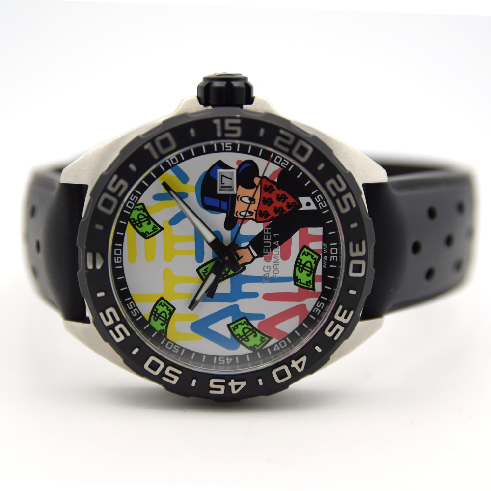 GENTLEMAN'S UNWORN TAG HEUER FORMULA 1 ALEC MONOPOLY, REF. WAZ1119.FT8023, AUGUST 2019 BOX AND