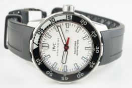 GENTLEMENS IWC SCHAFFHAUSEN AQUATIMER 2000 WRISTWATCH W/ BOX & GUARANTEE BOOKLET REF. IW356806,