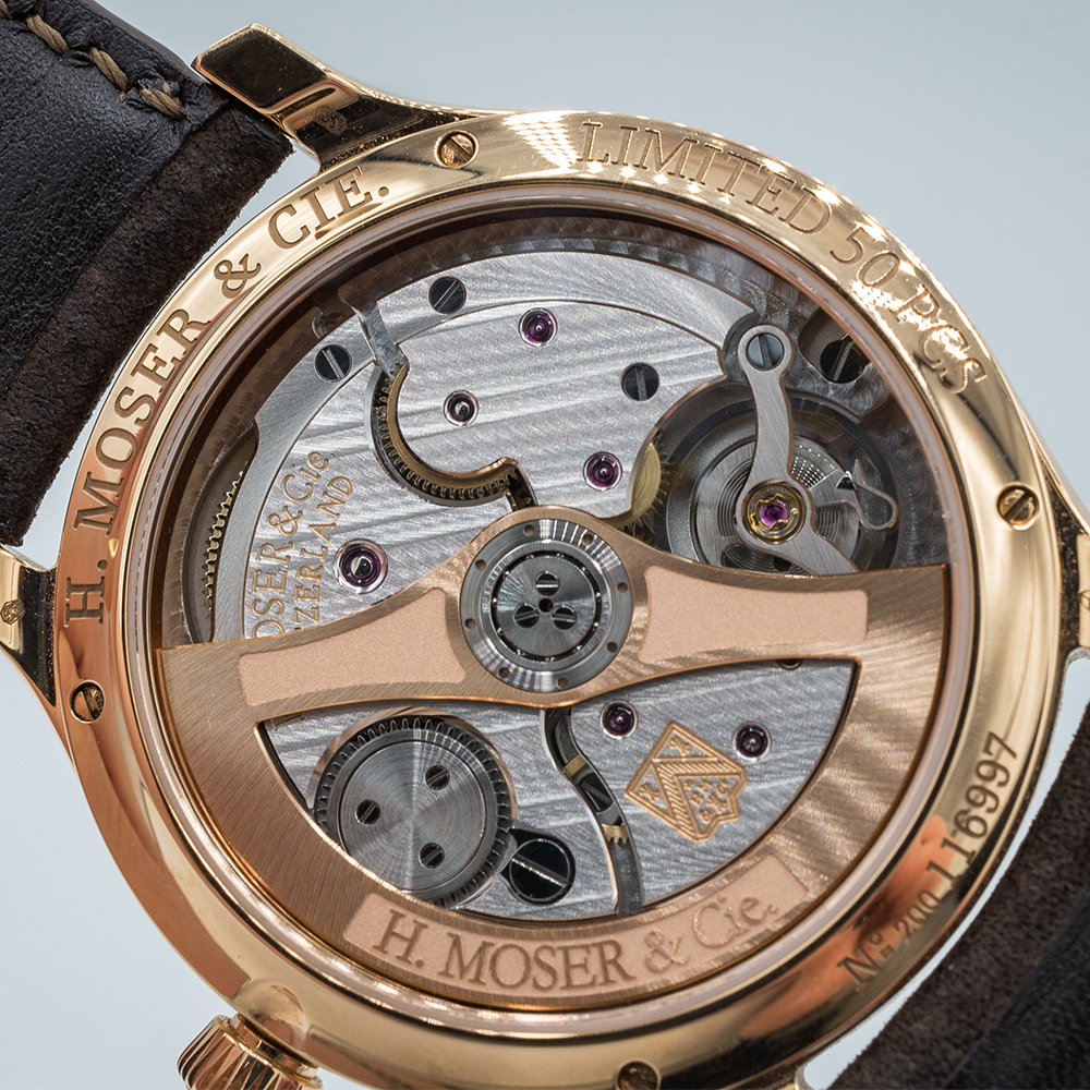 GENTLEMAN'S RARE H.MOSER & CIE ENDEAVOUR CENTRAL SECONDS RED GOLD LIMITED EDITION, REF. 1200-0409, - Image 9 of 11