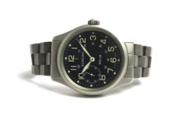 GLYCINE KMU 48 MANUAL WIND REFERENCE 3788, circular black dial with arabic numeral hour markers,