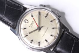 VINTAGE TUDOR ADVISOR ALARM REFERENCE 10050 CIRCA 1980S, circular dial with block hour markers,
