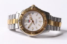 TAG HEUER AQUARACER REFERENCE WK1120 CIRCA 2007, circular white dial with baton hour markers, date