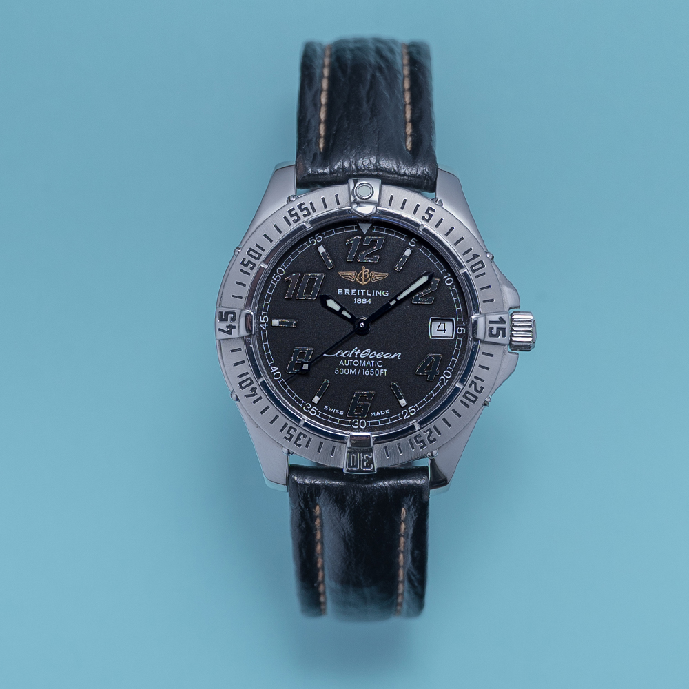 GENTLEMAN'S BREITLING COLT OCEAN AUTOMATIC BLACK, REF. A17350, SEPTEMBER 1999 BOX AND PAPERS, 38MM - Image 3 of 3