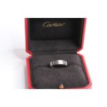 Cartier Love Ring, platinum, size S, comes with a Cartier box.