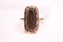 Victorian Memorial Ring, size P.