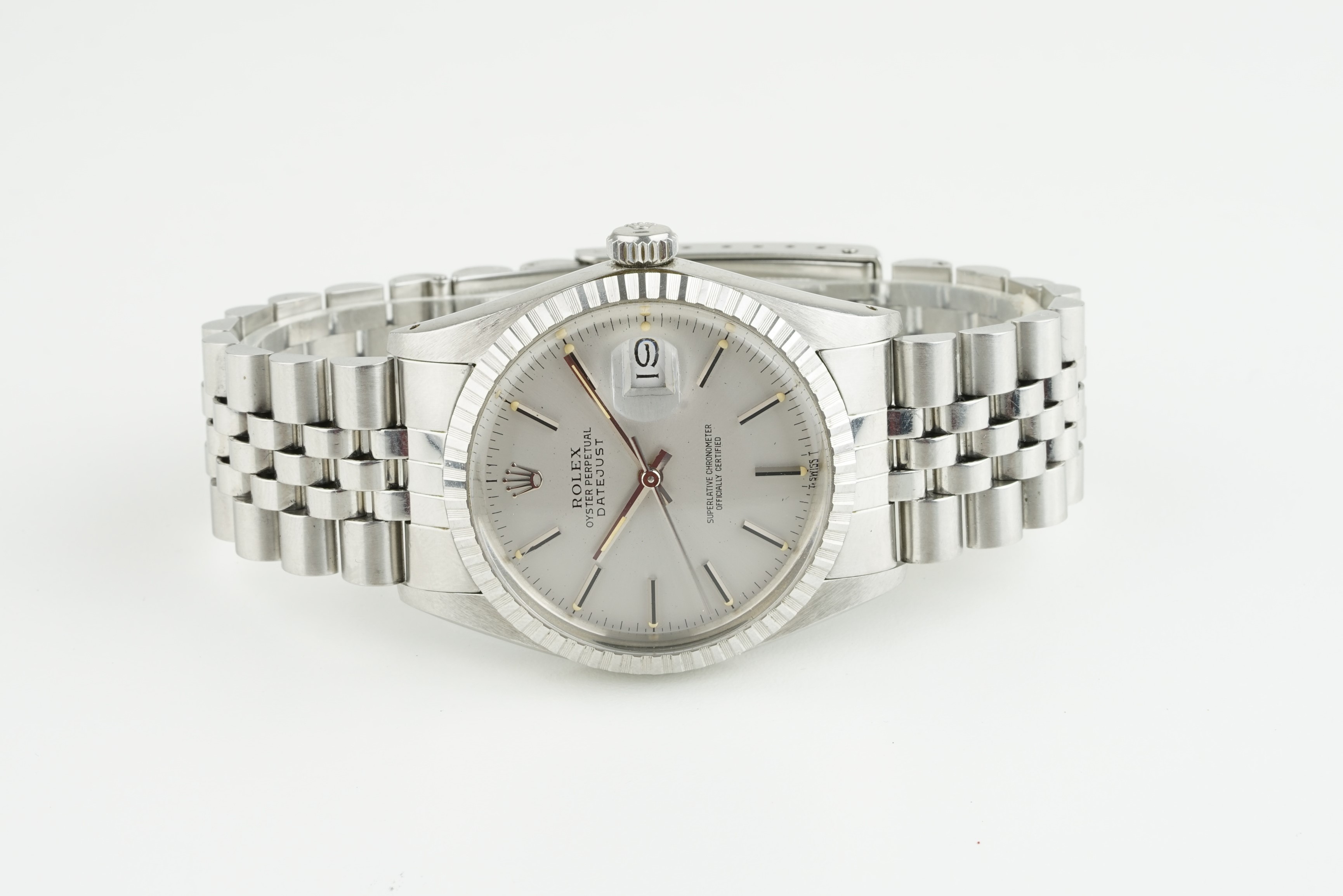 GENTLEMENS ROLEX OYSTER PERPETUAL DATEJUST WRISTWATCH W/ BOX GUARANTEE FULL SET REF. 16030 CIRCA - Image 2 of 4