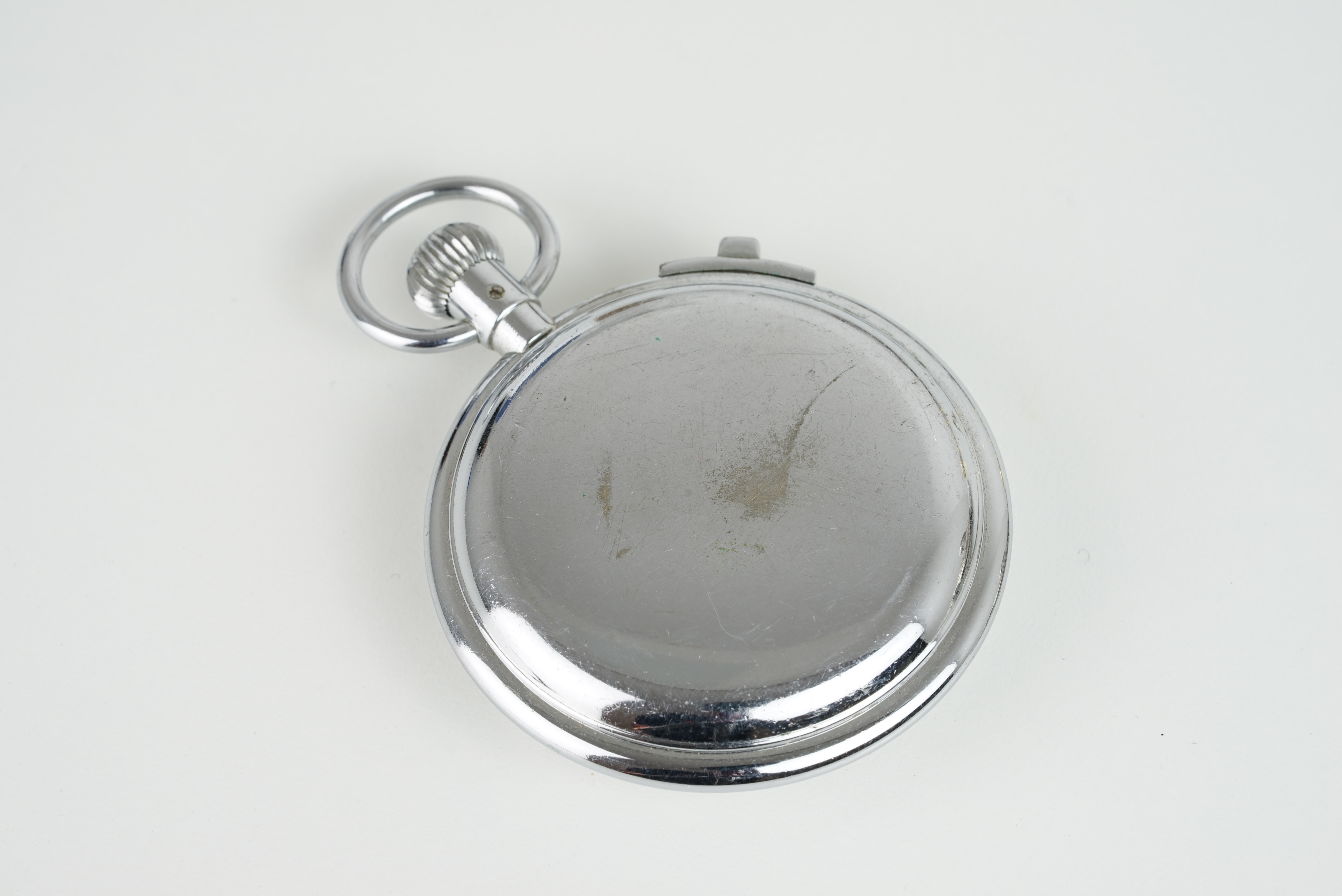 VINTAGE SMITHS TIMER, circular cream dial with hands, 55mm case with a crown and a case back, inside - Image 2 of 2