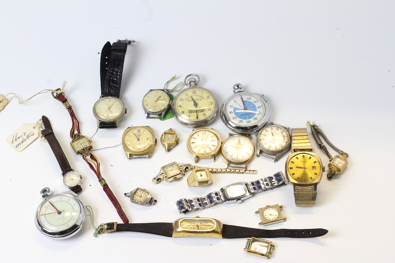 * TO BE SOLD WITHOUT RESERVE* A COLLECTION OF VINTAGE WATCHES (21) INCLUDING; vintage art deco