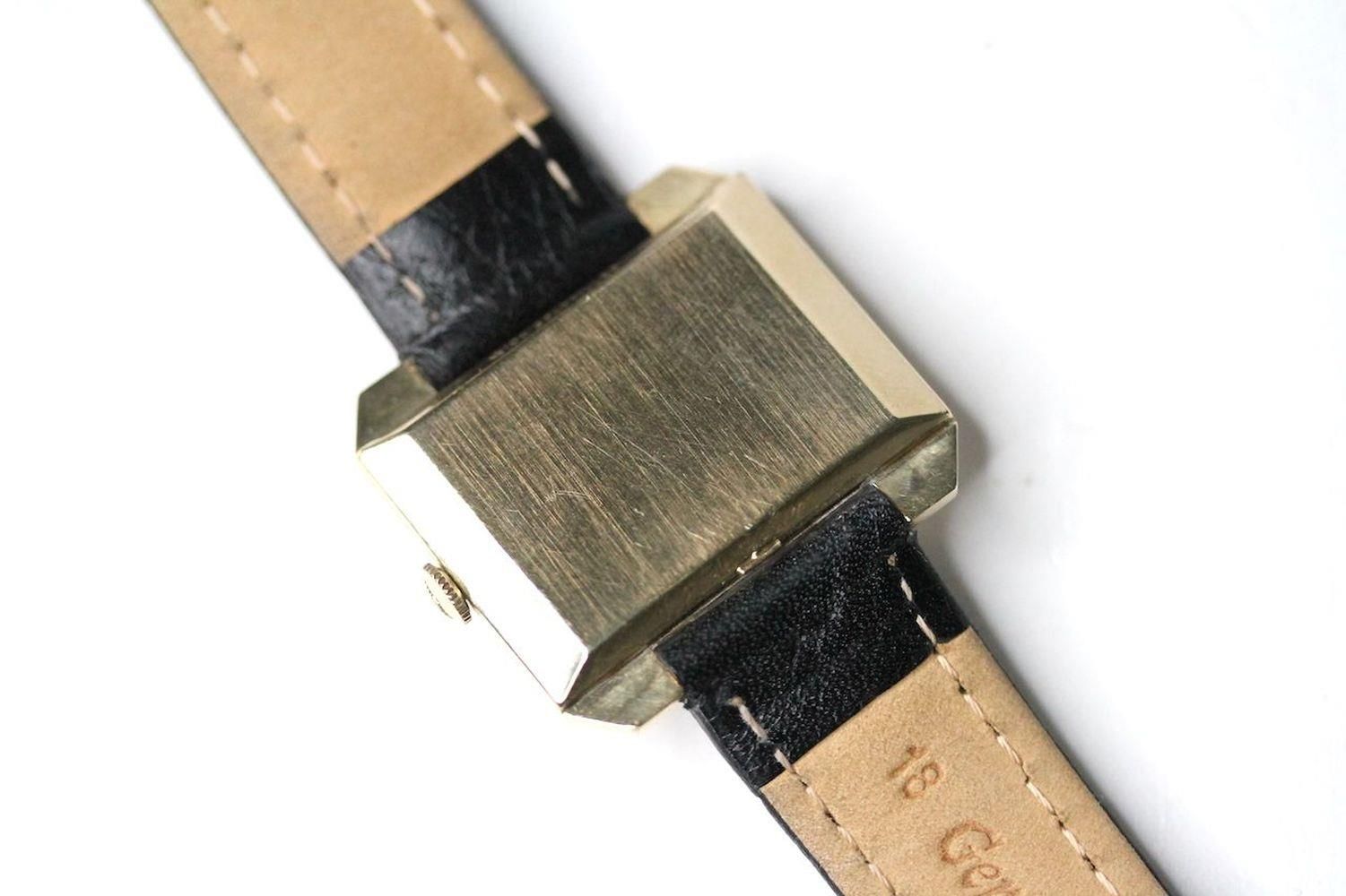 VINTAGE LONGINES GOLD FILLED WRIST WATCH, rectangular champagne dial with roman and baton hour - Image 2 of 4