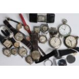 * TO BE SOLD WITHOUT RESERVE* JOB LOT OF VINTAGE WATCHES INCLUDING WALTHAM, HELVETA, SMITHS AND