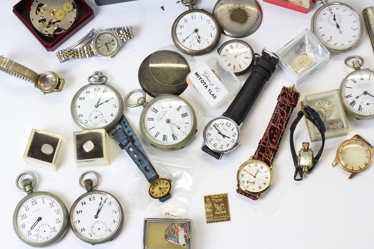 * TO BE SOLD WITHOUT RESERVE* A COLLECTION OF WATCHES, POCKET WATCHES AND PARTS INCLUDING; Ellis - Image 3 of 4